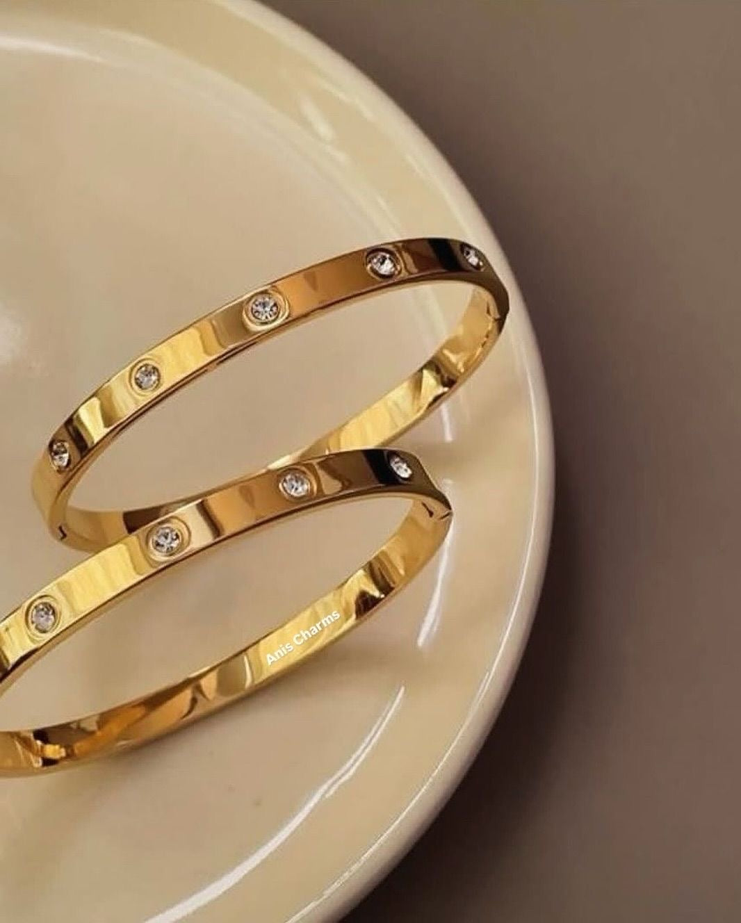✨Cartier-Inspired Stone Stainless Steel Cuff