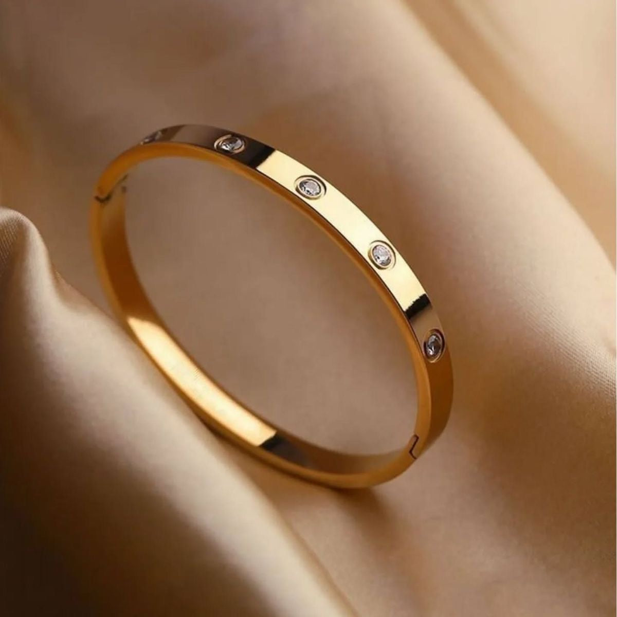 ✨Cartier-Inspired Stone Stainless Steel Cuff