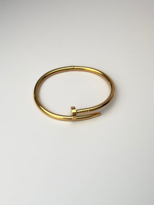 ✨ Cartier Inspired Stainless Steel Nail Cuff – Bold & Timeless